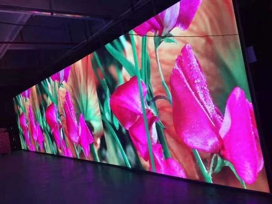 Alquiler a todo color del contexto HD de la etapa de la pantalla llevada del gabinete interior de p4.81 500x500 milímetro