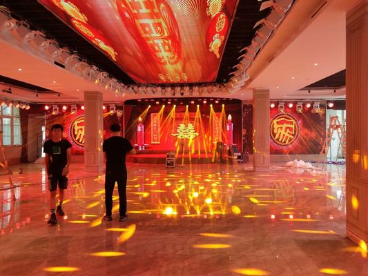 Buen precio la exhibición llevada a todo color de alquiler impermeable al aire libre de p5 640x640m m, RGB llevó la pantalla P6 de la cortina de la etapa en línea
