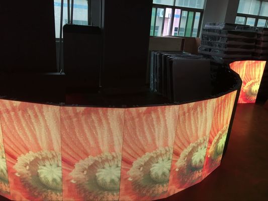 Buen precio La etapa LED defiende actividades muestra a brillo al aire libre del alto 5000 de las pantallas del LED el gabinete video de la pared P3.91 P4.81 500x500m m en línea