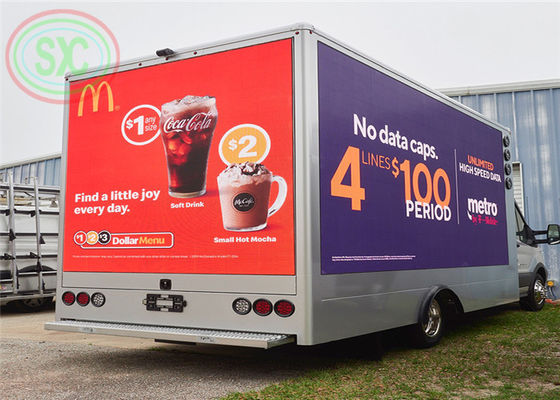la publicidad a todo color al aire libre p6 llevó la pantalla instaló en un camión con alto brillo
