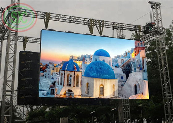Buen precio Densidad a todo color del pixel del punto de la pantalla LED 43222 de la pantalla P 4,81 de la etapa al aire libre en línea