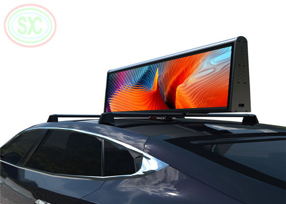 Letrero LED para techo de taxi P5 a doble cara a todo color, 960x320mm, IP67 a prueba de agua