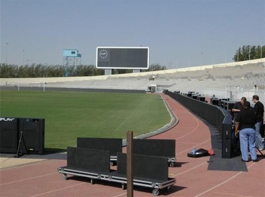 Gabinete periférico de la exhibición 960x960m m del campo de fútbol   Prenda impermeable de alquiler llevada IP65 SMD 1R1G1B de la pantalla de vídeo