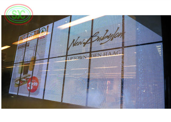 Buen precio Pantalla llevada transparente interior P3.91-7.8125 del producto transparente ajustable del brillo LED en línea