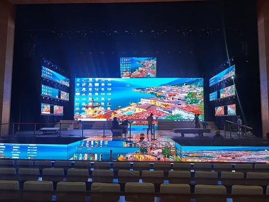 Buen precio Frecuencia de actualización interior de alquiler de la pantalla 3840Hz de la pantalla LED de la etapa LED ScreensP3.91, 500X500 y 500x1000 gabinete, buen brightne en línea