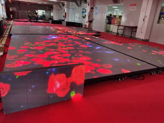 Panel de suelo de baile LED de color 1000x500mm de 3 años de garantía