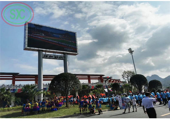 Buen precio Clases al aire libre a todo color modificadas para requisitos particulares del juego de la cartelera del gabinete de acero P 10 LED del hierro de vídeos en línea