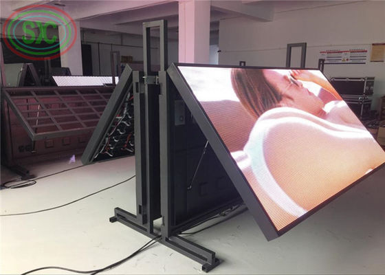 Buen precio Pantalla echada a un lado llevada al aire libre a todo color visible del doble de la exhibición de la INMERSIÓN P10 de la distancia remota en línea