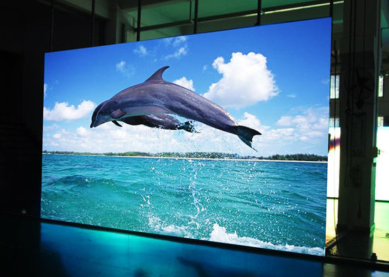 Exhibición llevada alquiler del alto brillo p3.91 para el sitio de exposición, alquiler video llevado de la pared