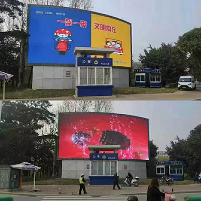Buen precio El panel flexible al aire libre interior video curvado alta definición de la pantalla de la pantalla 500x500m m P3.91 P4.81 LED de la pared del LED en línea