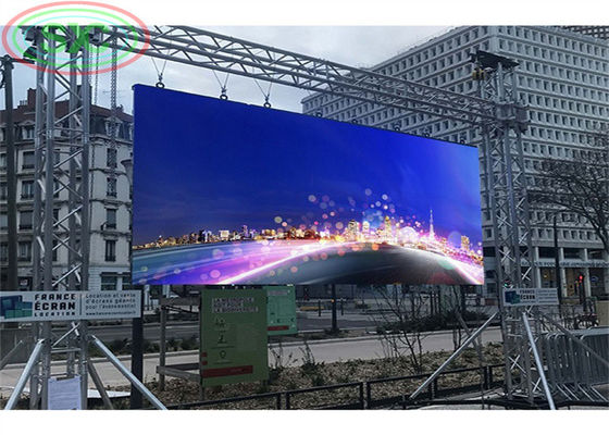 Buen precio Pantalla al aire libre de la pantalla LED P 4 LED con la estructura del braguero y de la etapa para el concierto en línea
