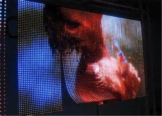 Buen precio Pantalla LED de la cortina de la exposición SMD5050 P37.5 de la alameda de compras, pantalla video del LED en línea