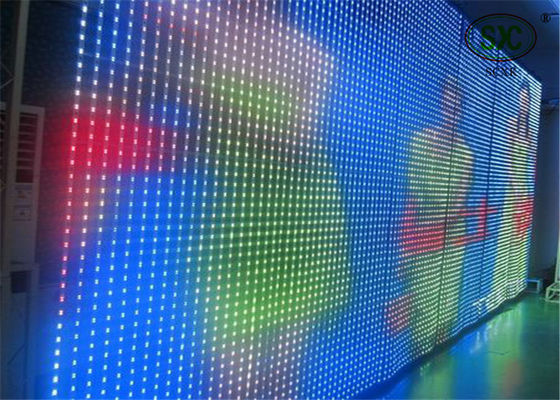 Buen precio Pantalla LED de la cortina de DC-5V P37.5 SMD, tablero grande de la pantalla LED de la imagen en movimiento en línea