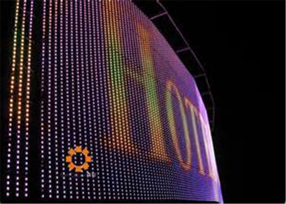 Buen precio Pantalla LED a todo color al aire libre de la cortina del pixel 37.5m m para el estadio de los deportes en línea