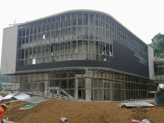 El anuncio publicitario fijo llevado para exhibir definición al aire libre publicitaria grande P6 de la pared del vídeo la alta llevó la pantalla