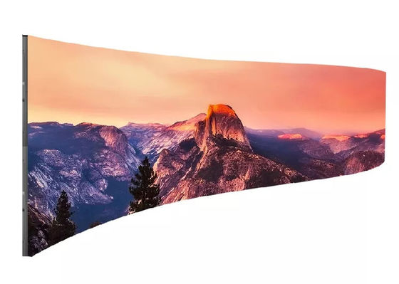Buen precio 1000*500m m llevaron el fondo de etapa interior a todo color curvado de la pantalla llevada P3.91 de la pantalla en línea