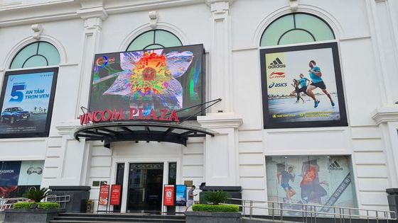 P10 fijos SUMERGEN la cartelera al aire libre video cabinetLed 960x960m m P10 de la prenda impermeable IP65 Digitaces de la pantalla de visualización de la cartelera de Digitaces