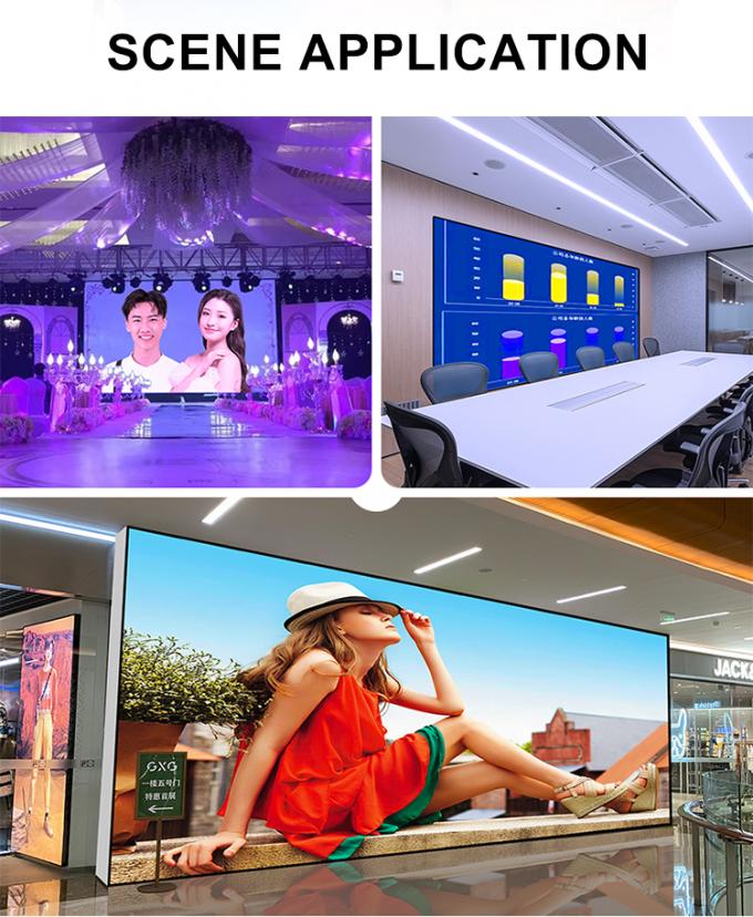 Logotipo personalizable pantalla LED de color completo en interiores con entrega rápida y rendimiento 4